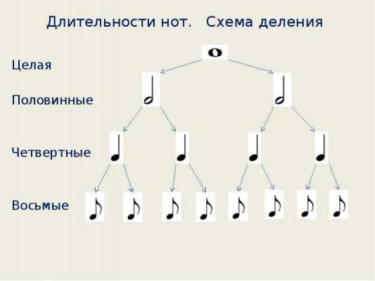 Длительность нот в картинках 45 картинок pichold ru