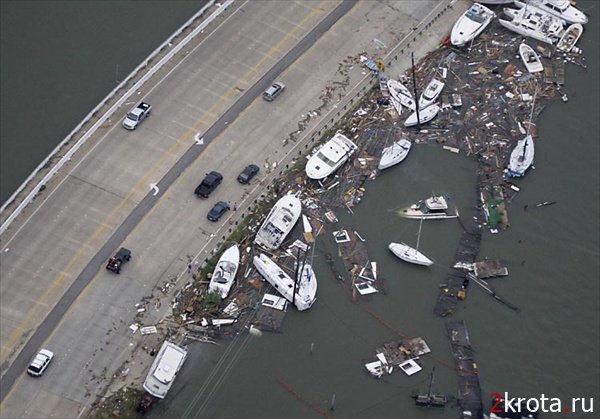 Штаты Техас и Луизиана: после удара урагана Айк (17 фото)+опрос
