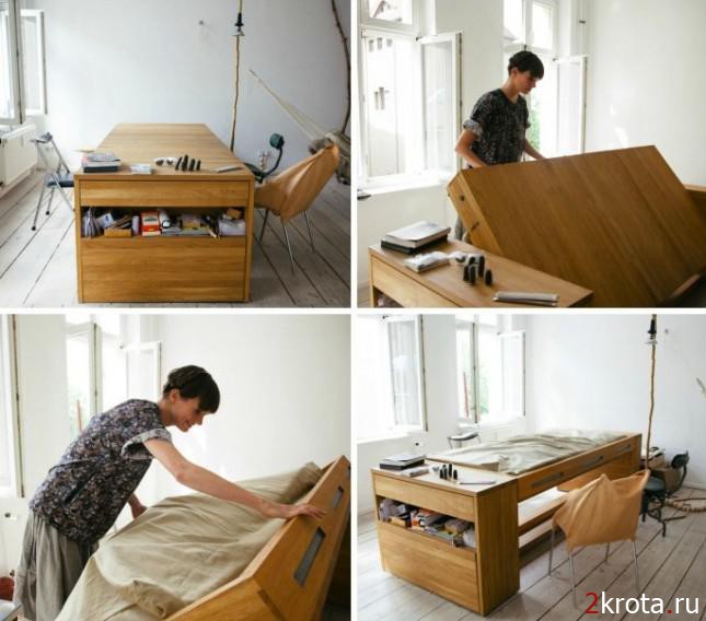 Мебель-трансформер, которой очень удобно пользоваться (15 фото)