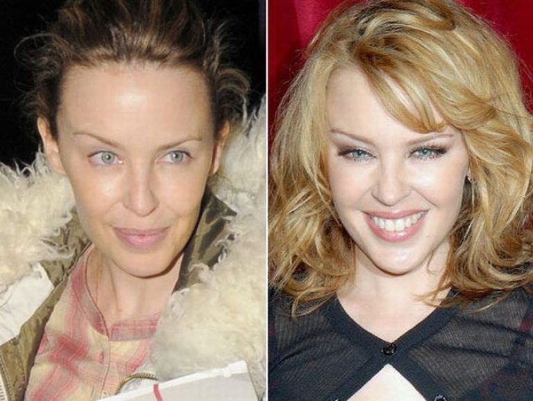 Звезды без макияжа фото до и после