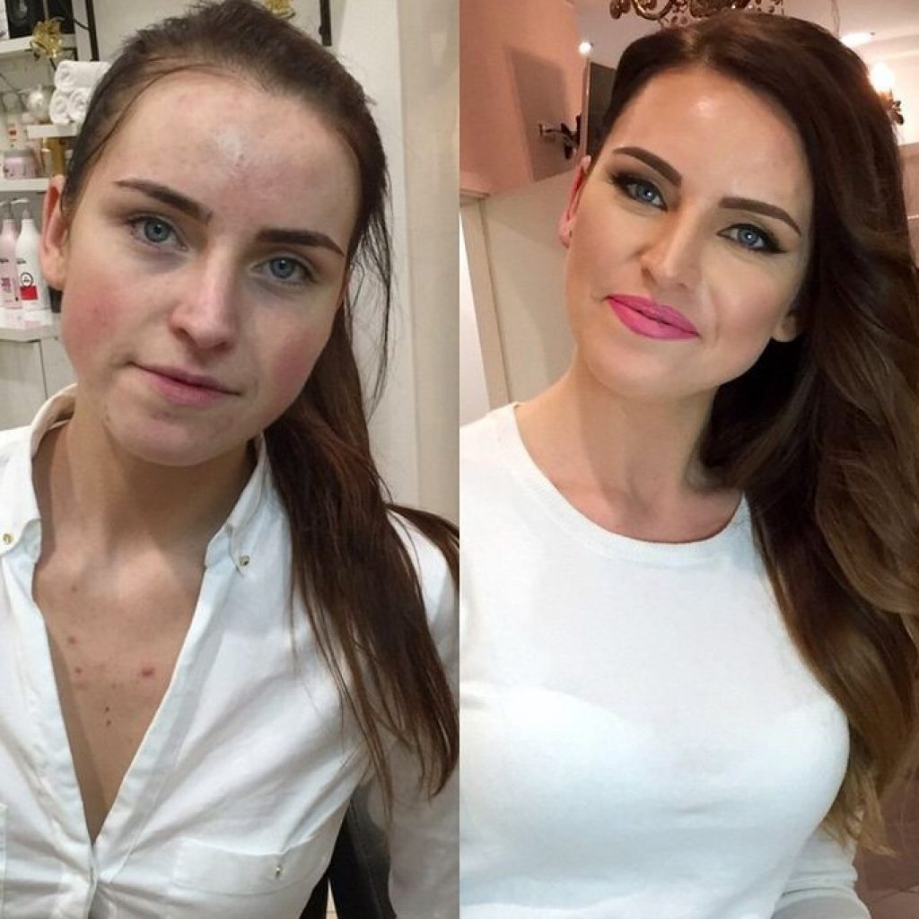 Как люди становятся девушки. Макияж до и после. Девушка до и после. Девушки до и после макияжа.