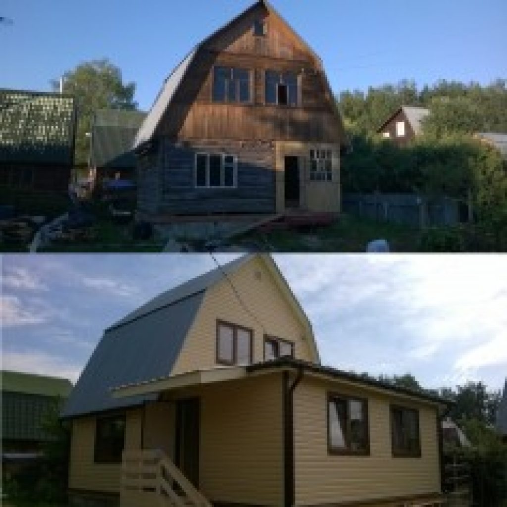 Реконструкция старого деревянного дома проекты фото до и после