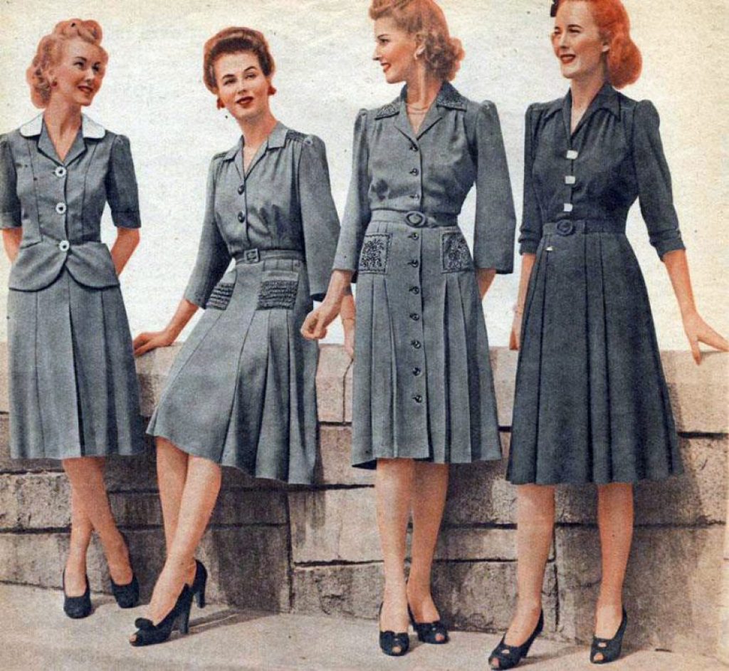 Мода 1940х Америка