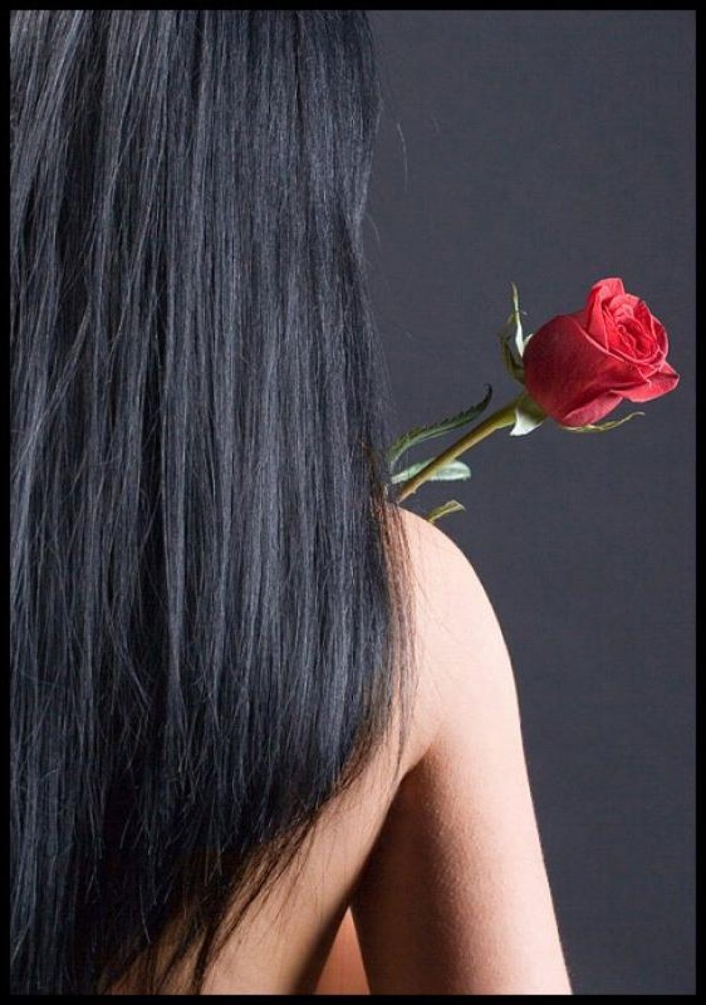 Фото девушек со спины на аватарку с черными волосами