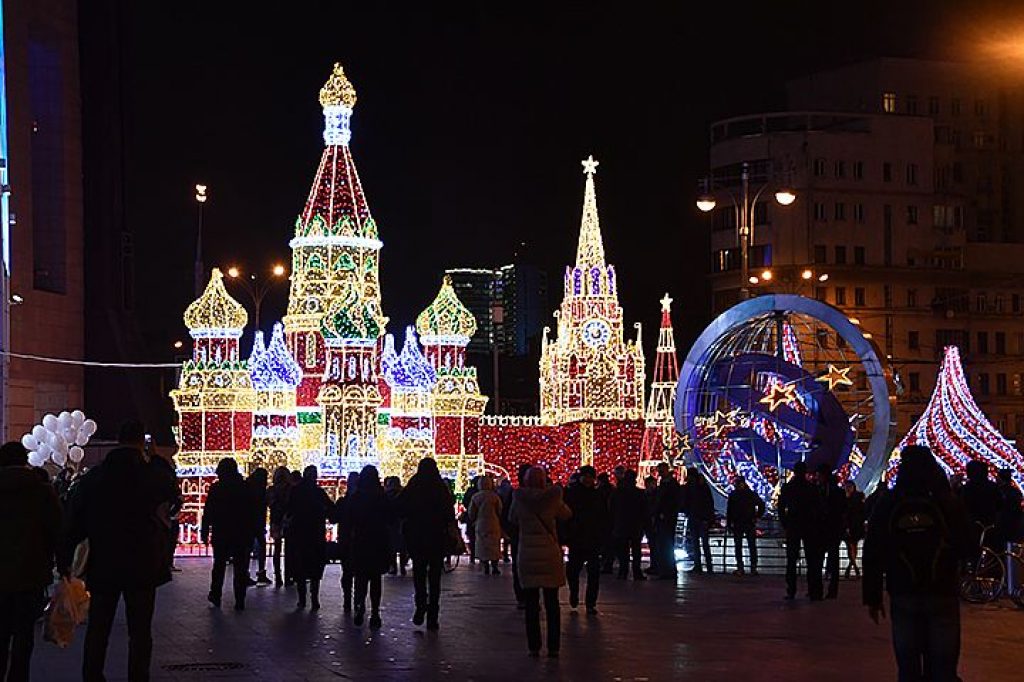 Как украшена москва