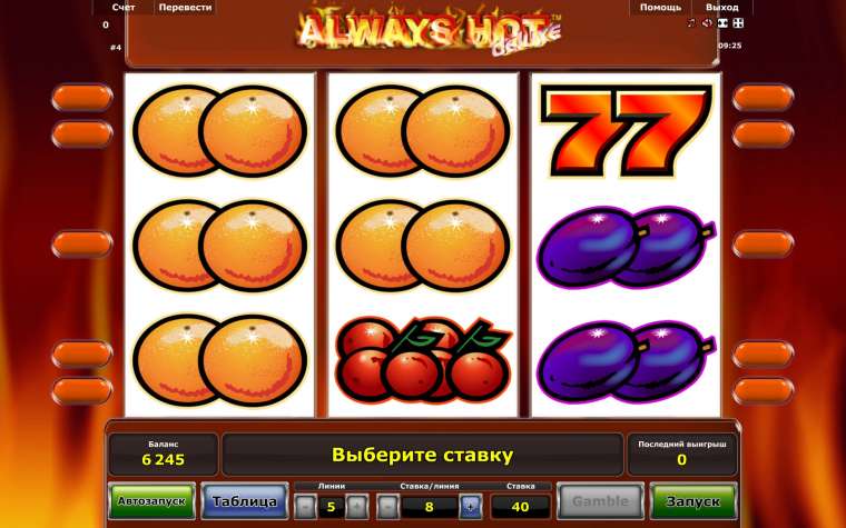 Проверенный игровой автомат Always Hot в казино Вулкан