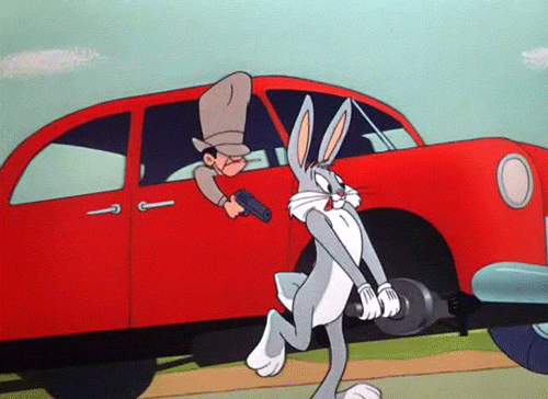 Прикольная картинка gif. Багз Банни на автомобиль. Багз Банни в машине. Багз Банни 1938. Багз Банни анимация.