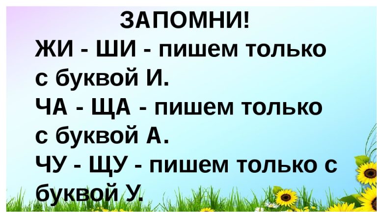 Правописание жи ши ча ща чу щу 1 класс презентация школа россии